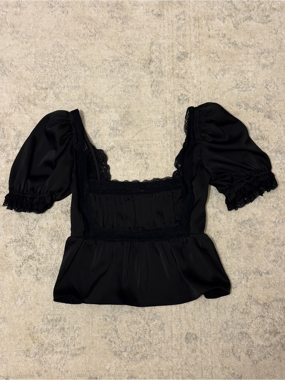 Rumored Black Blouse Top
